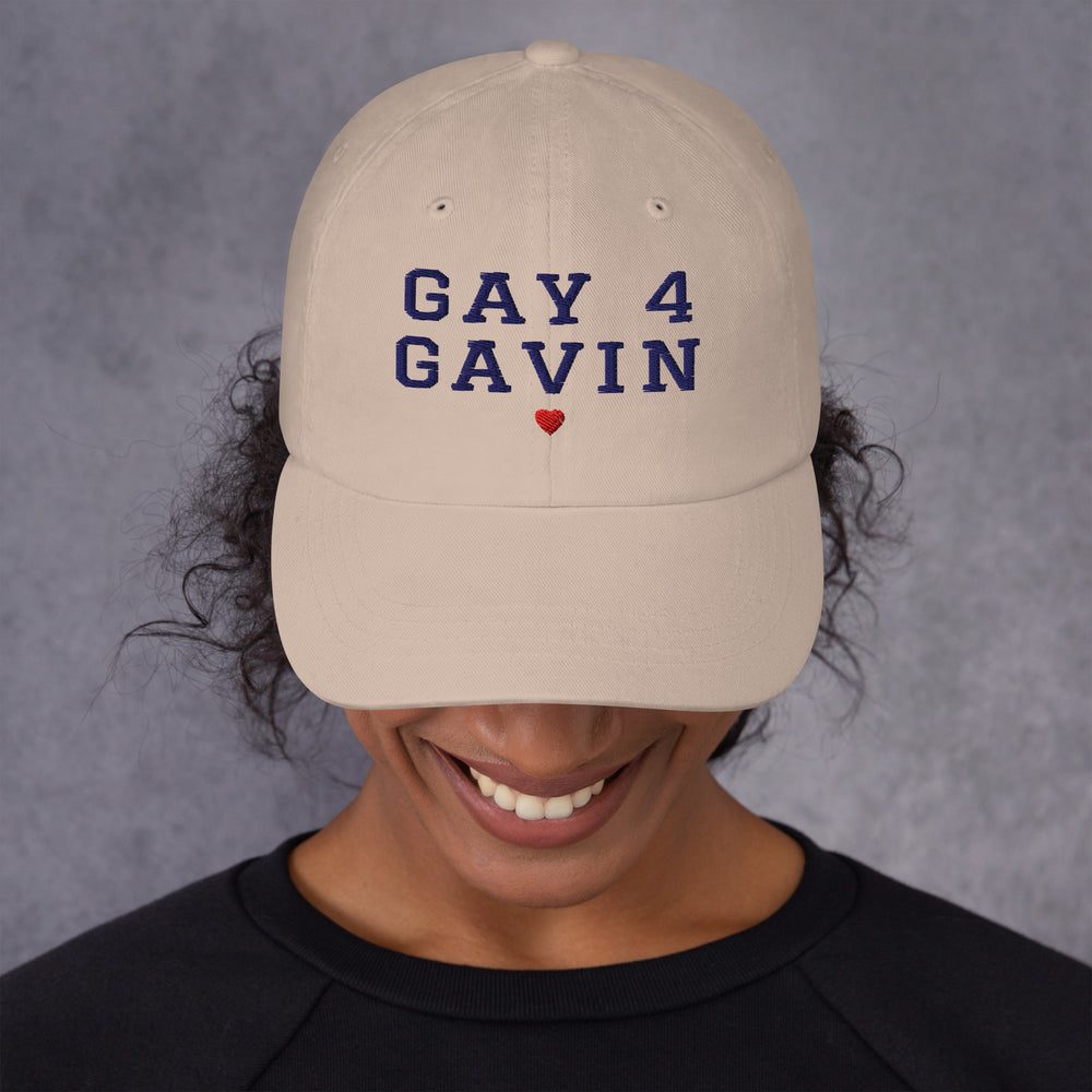 Gay 4 Gavin Cap in Stone — front view, product mockup